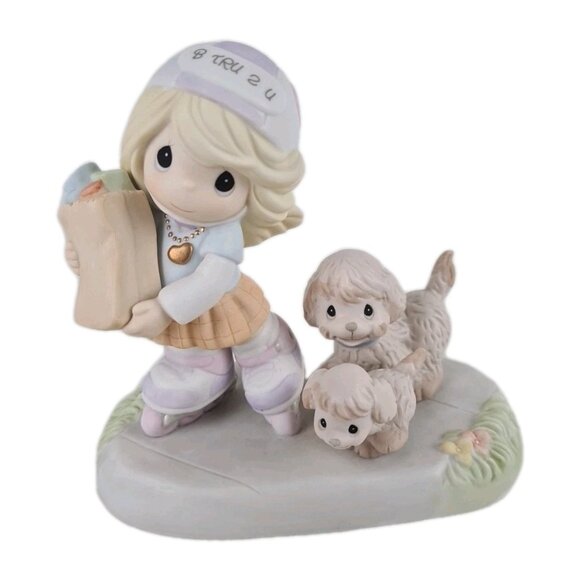 Precious Moments FC890005 You're On A Roll With Heart And Soul Girl Figurine - Picture 1 of 7
